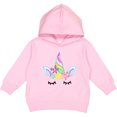 thumbnail image 2 of Inktastic Unicorn Face Toddler Hoodie, 2 of 4