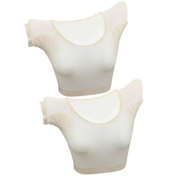 Womens Women’s 2 Pcs Armpit Sweat Pads Washable Modal Miss Man