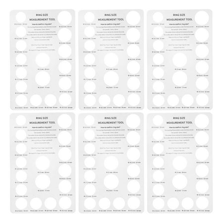 

NUOLUX 5Pcs Ring Sizers Ring Size Measurement Tools Ring Measuring Boards