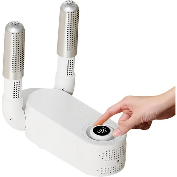 Boot Dryer for Work Boots, Shoe Dryer with Heat Blower, Glove Dryer & Boot Warmer - Intelligent Timer - White