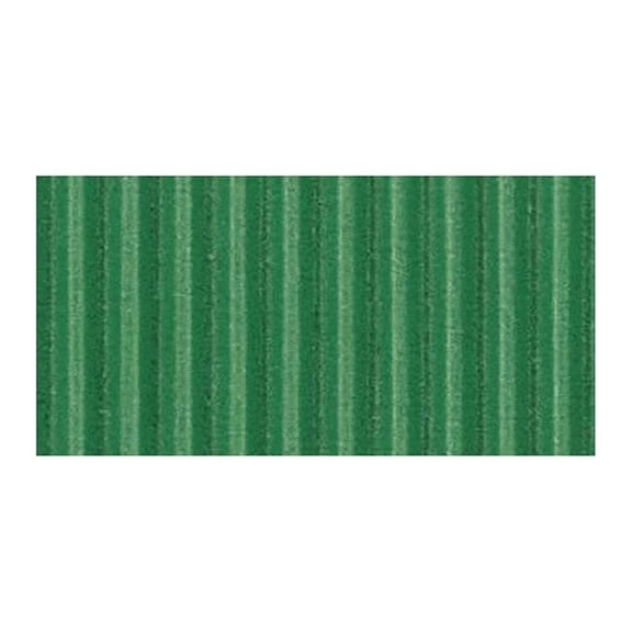 Corobuff Corrugated Paper, Emerald, " x 25', 1 Roll