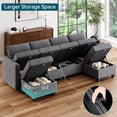 thumbnail image 5 of EastVita Modular Sectional Sleeper Sofa-9 Seat U-Shaped-With Storage-2 Ottomans, 5 of 6