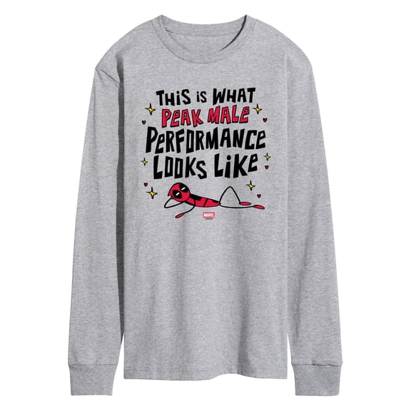 Deadpool - Peak Male Performance - Men's Long Sleeve Graphic T-Shirt