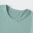 thumbnail image 7 of FYDUU Children's Clothing Sets Girls Boys Summer Pajamas Loungewear Short Sleeve Tee Shirts Shorts And Pants Three Piece Outfit For Kids Home Wear,8-9 Years, 7 of 7
