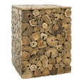thumbnail image 4 of SAFAVIEH Jefferson Stool Light Oak / Black, 4 of 7