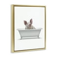 thumbnail image 3 of Stupell Industries Farmhouse Traditional Pig in Bath Gold Floating Frame Canvas Art, 25 x 31, by Annalisa Latella, 3 of 8