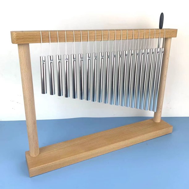 Conjunto de 20 instrumentos musicales de percusión para enseñanza de educación temprana, conjunto de timbres de fila para actuaciones en el escenario