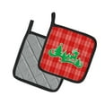 thumbnail image 2 of Caroline's Treasures Christmas Tree Reindeer Red Pair of Pot Holders, 2 of 2