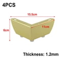 thumbnail image 2 of 4Pcs Heavy Load Bearing Furniture Legs Metal Cabinet Feet Triangle Sofa Legs Diy Gold, 2 of 10