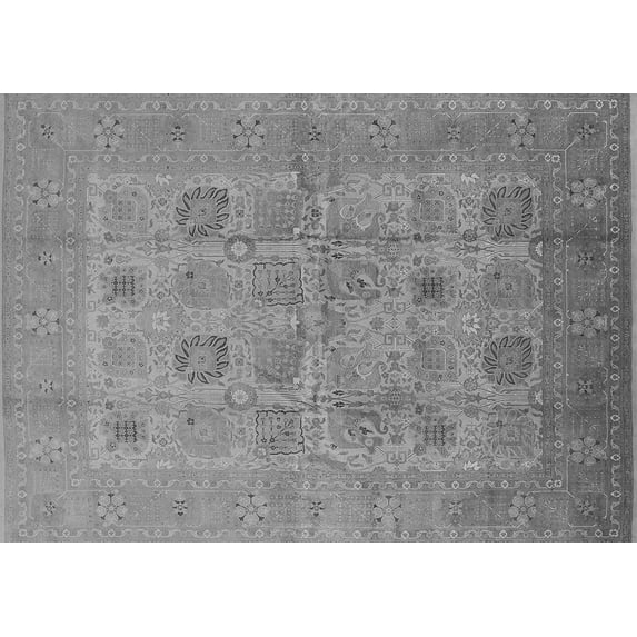 Ahgly Company Indoor Rectangle Oriental Gray Traditional Area Rugs, 2' x 5'