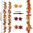 thumbnail image 2 of Hojas De Arce De Otoño Guirnalda De Hojas De Arce Artificiales Para La Decoración De Halloween De Acción De Gracias Yuarrent HA041997-01, 2 of 6