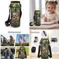 thumbnail image 5 of Bulopur Green Sloth Print Kids Backpack Set 4 Pcs Breathable Kids School Bag with Lunch Bag, Pencil Case and Water Bottle Cover for Rainforest Animal Lover Kids, 5 of 8