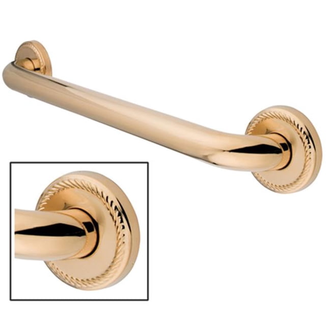 Kingston Brass DR814322 32 Inch Laurel Decor Grab Bar - Polished Brass