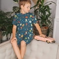 thumbnail image 4 of Fotbe Sports Ball Pijama Estampada de 2 Piezas para Niños – Ropa de Dormir de Manga Corta Cómoda para Niños y Niñas, Camiseta y Shorts de Algodón-Small, 4 of 6