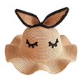 thumbnail image 3 of Sombrero de conejito con visera ancha, sombrero para el sol, sombrero de playa de moda, sombrero de cubo transpirable Caqui, 3 of 9