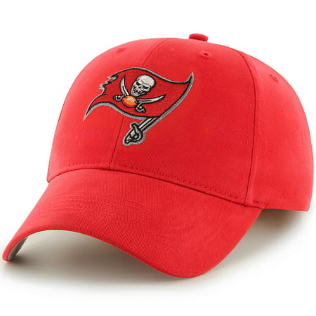 Men's Fan Favorite Red Tampa Bay Buccaneers Mass Basic Adjustable Hat - OSFA