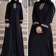 thumbnail image 3 of Lefu Robes Musulmanes Unies pour Femmes Abaya Prière Robe Maxi Kaftan Dames Robe Arabe, 3 of 9