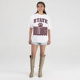 thumbnail image 3 of Women's Gameday Couture Cream Mississippi State Bulldogs Oversized Fierce Focus T-Shirt, 3 of 4