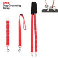 thumbnail image 2 of Corde de Toilettage pour Animaux Réglable 3 Pcs Kit de Toilettage pour Animaux avec Anneau de Toilettage Sangle d'Extension Multifonctionnelle Réglable Corde de Toilettage pour Animaux, 2 of 8