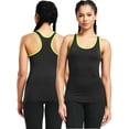 thumbnail image 6 of NELEUS Womens Tight Fitting Base Layer Dry Fit Tank Top 3 Pack,Blue+Green+Pink,US Size M, 6 of 9