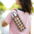 thumbnail image 6 of 20 Oz Fall Pumpkins and Leaves Buffalo Plaid Coffee Tumbler Double Wall Insulated Stainless Steel Water Bottle | Metal Reusable Thermoses Flask with Cup Cap | Leak & Sweat Proof with Anti-Dust Lid, 6 of 7