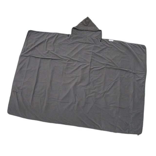 1 Unid Bolsa Frazada de Dormir 2 en 1 Impermeable con Capucha Multiusos Deportista Gris Macarena Manta de dormir para acampar