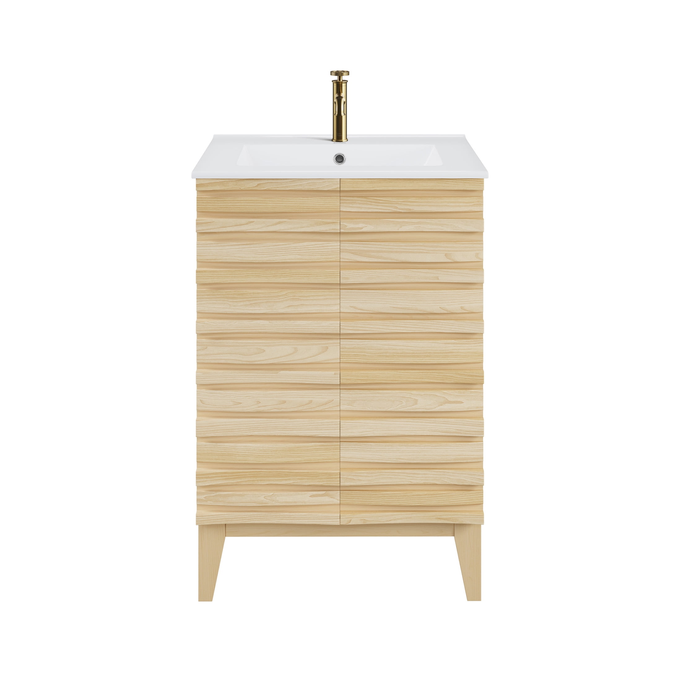 Cascade 24" Bathroom Vanity in Natural Oak