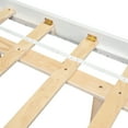 thumbnail image 6 of Pouseayar King Size Floating Bed Frame with LED Lights, Low Profile Platform Bed, White, 6 of 9