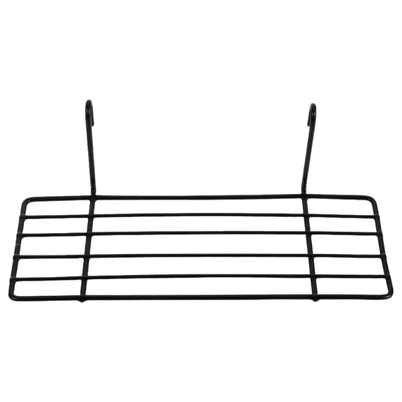 HONMEET Black Wire Grid Panel Shelf for Home Storage and Hanging Organizer, Wall-Mounted Wire Rack