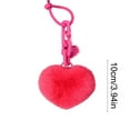 thumbnail image 3 of dajkiuy Plush Heart Keychain, Bag Charms for Handbags, Fluffy Cute Keychains Backpack Accessories Gifts for Women, 3 of 6