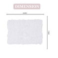 thumbnail image 4 of Home Weavers Bell Flower Collection Bath Rug, 100% Cotton Tufted, Soft & Absorbent, Non-Slip, 17"x24" Rectangle, Green, 4 of 9