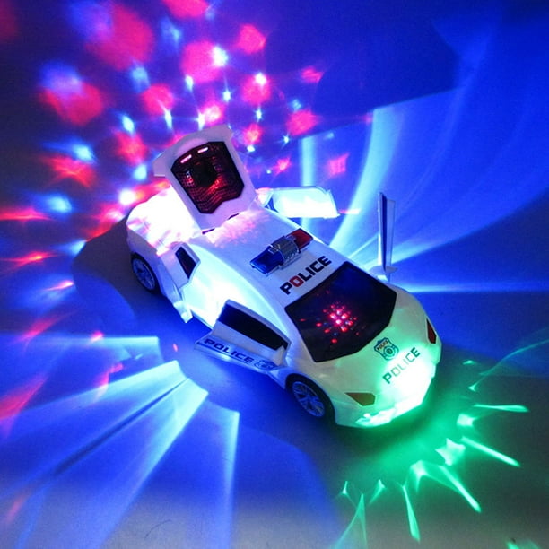 Coche De Juguete Eléctrico Deformable Con Música Y Luz, Rotación De 360 Para Niños Mayores De 6 Años, Hecho De Plástico, Batería De Larga Duración, Gran Regalo De
