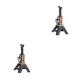 thumbnail image 1 of bedienty Scale RC Off-road Car Metal for Jack Maintenance Stand Height Adjustable Repair Tool Decoration Automotive Accessory Black 6T 2Set, 1 of 6
