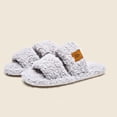 thumbnail image 4 of ATENAR Womens Slippers Slip On indoor and Outdoor Shoes Women Comfy House Slipper Gray 5.5-6, 4 of 6
