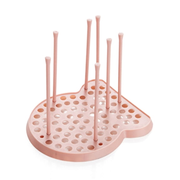 LABSERRON 1Pcs Kitchen Storage Rack Pink Plastic Dish Drying for Kitchen Utensils with Design