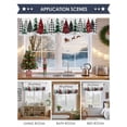 thumbnail image 6 of Merry Christmas Valances for Windows, 54 x 18in, Red Black Plaid Christmas Green Tree Snowflakes Rod Pocket Kitchen Valance Curtain Light Filtering Window Treatments for Living Room Bedroom, 1 Panel, 6 of 7