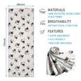 thumbnail image 2 of White Cow Head Pattern Hot Yoga Mat Towel Non Slip for Hot Yoga - Quick-Drying Yoga Mat Cover with 4 Corner Pockets with Travel Bag - Hot Yoga Towel Non Slip Grip Moisture Wicking Sweat 70"x26", 2 of 6