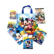 Disney Roadster Racer Activity Set! Includes Tote Bag   Coloring Book   Crayons   Playing Cards   Snack Boxes   Stickers   Night Light Featuring Mickey Minnie Goofy Donald! 7 Piece Fun Art Supply Kit!