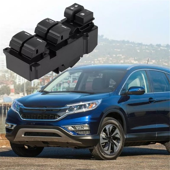 6-Button Power Window Switch for Honda CR-V 2011-2013, Replaces 35750-T0A-H01, 1-Pack