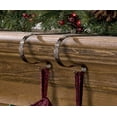 thumbnail image 4 of The Original MantleClip Stocking Holder, 4-pack, Embossed Snowflake design, Oil-Rubbed Bronze, 4 of 4