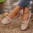 thumbnail image 3 of Women's Classic Comfortable Leather Penny Loafers Casual Slip On Lightweight Walking Flats Driving Moc Toe Boat Shoes Brown Size 8.5, 3 of 6