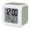 Green, Sage, Moss, White, variant on Purple Plaid Digital Alarm Clock for Bedrooms, Smart LED Alarm Clock with 7 Color Changing Night Light, White Stripes Modern Grids Geometric Silent Wake Up Clocks for Sleep Study Cooking 3.2"x3.2"