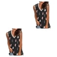 thumbnail image 3 of Sonducket Chaleco de mujer sin mangas Casual Sexy suelto pulóver Tanktop vacaciones boda fiesta verano Top ropa elegante tipo 9 3XL tipo 9 3XL 2piezas, 3 of 6