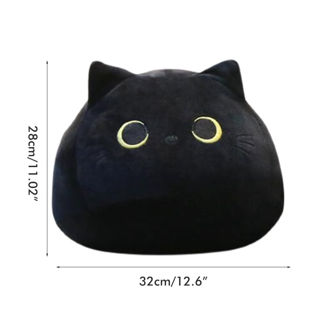 Muñeca De Gato NikouMX Juguete De Peluche De Gato negro almohada Felpa 29*21 cm 32*28 cm