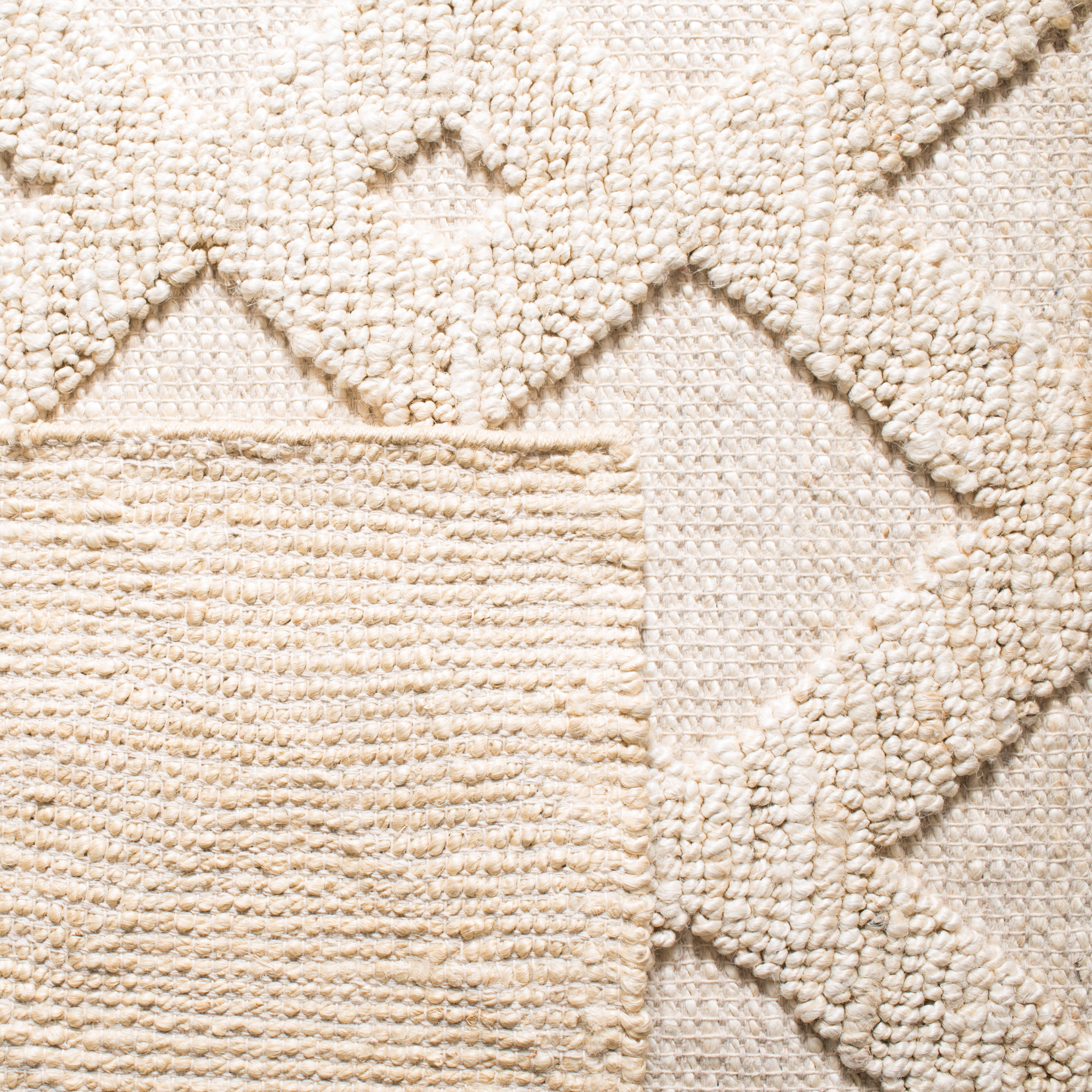 SAFAVIEH Natural Fiber Hermite Solid Runner Rug, Ivory, 2'3" x 8'