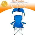 thumbnail image 3 of VTOY Camping Chair with Canopy Portable Camping Chairs with Shade for Outside Folding Beach Chairs with Shade for Adults(Blue), 3 of 7