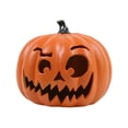 thumbnail image 1 of Linterna de calabaza de Halloween, linterna de calabaza LED, decoración de Halloween, adorno de mesa para el hogar, césped, fiesta, porche, interior y, 1 of 8