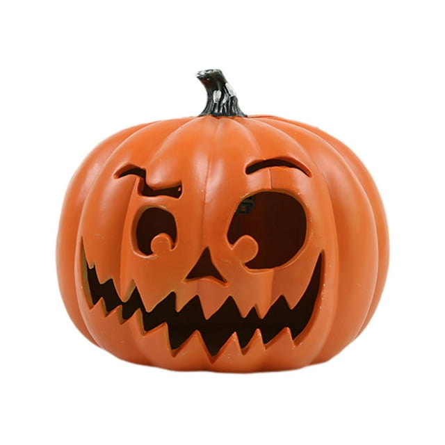 Linterna de calabaza de Halloween, linterna de calabaza LED, decoración de Halloween, adorno de mesa para el hogar, césped, fiesta, porche, interior y