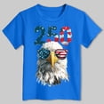 thumbnail image 4 of Toddler Girls America 250th Anniversary T Shirt Patriotic US Eagle Print Comfort Colors Short Sleeve Casual Tops for 1776-2026 US 250 Years Gibobby,9-10 Years,Blue, 4 of 5