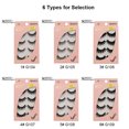 thumbnail image 3 of Anself SHIDISHANGPIN 4 pares de pestañas falsas 3D pestañas falsas para maquillaje de ojos Abanopi Pestañas postizas, 3 of 5
